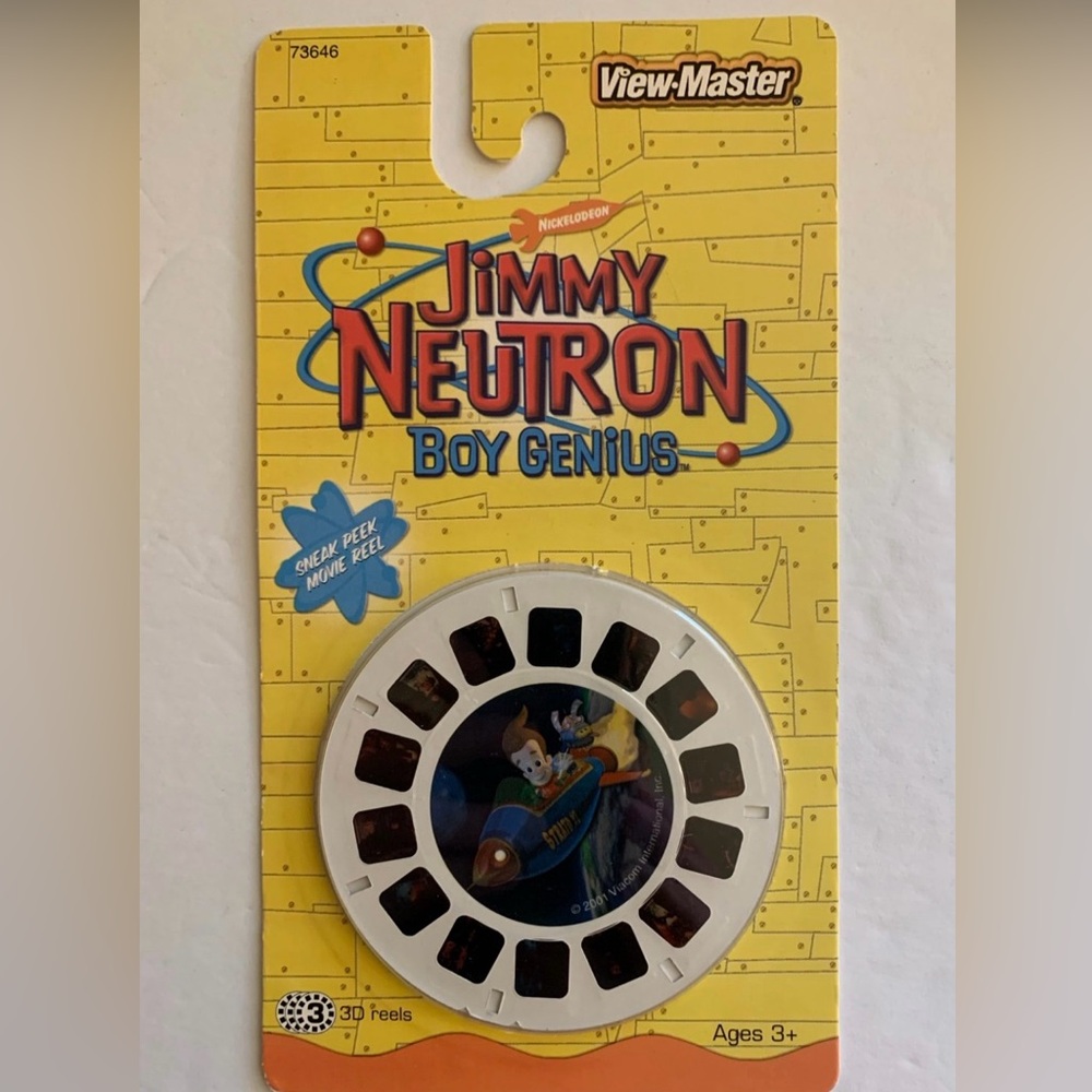 MAKE OFFER Jimmy Neutron Boy Genius VIEW-MASTER 3 Pack SEALED VINTAGE 2001